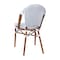 Flash Furniture White/Navy PE Rattan Stacking Paris Chair, 2PK 2-SDA-AD642001-F-WHNVY-NAT-GG - alternate 9